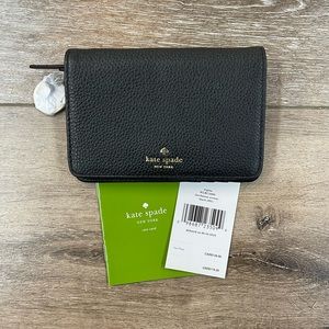 New with tags Kate spade wallet black card holder small